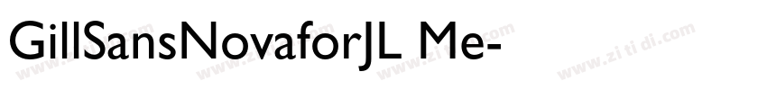 GillSansNovaforJL Me字体转换